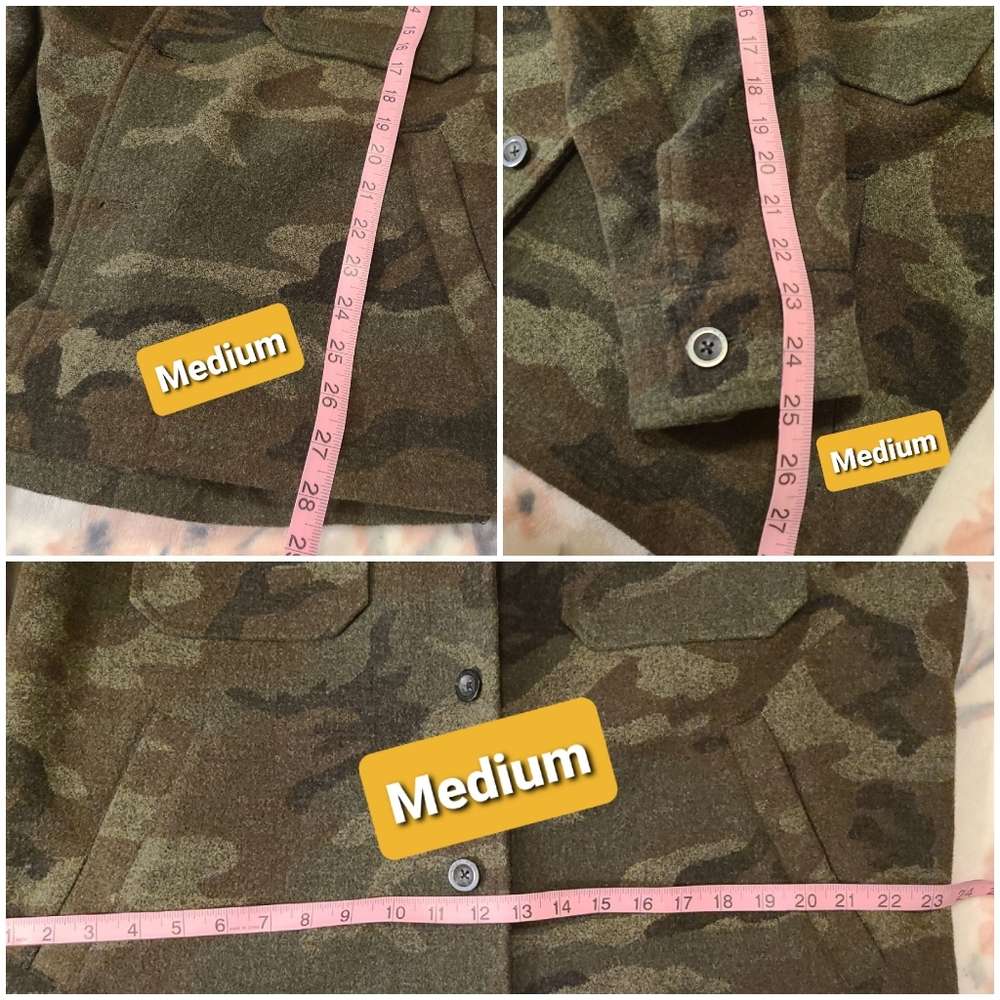 NWT Calvin Klein Wool Blend Camo Jacket - Picture 12 of 14